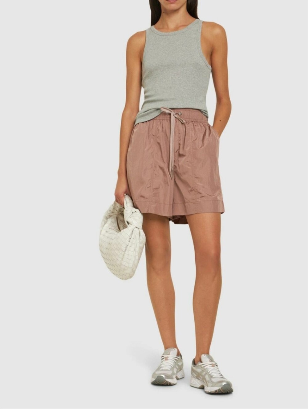 VARLEY Ralph Woven Soft Shimmer Nylon Shorts Size Medium
